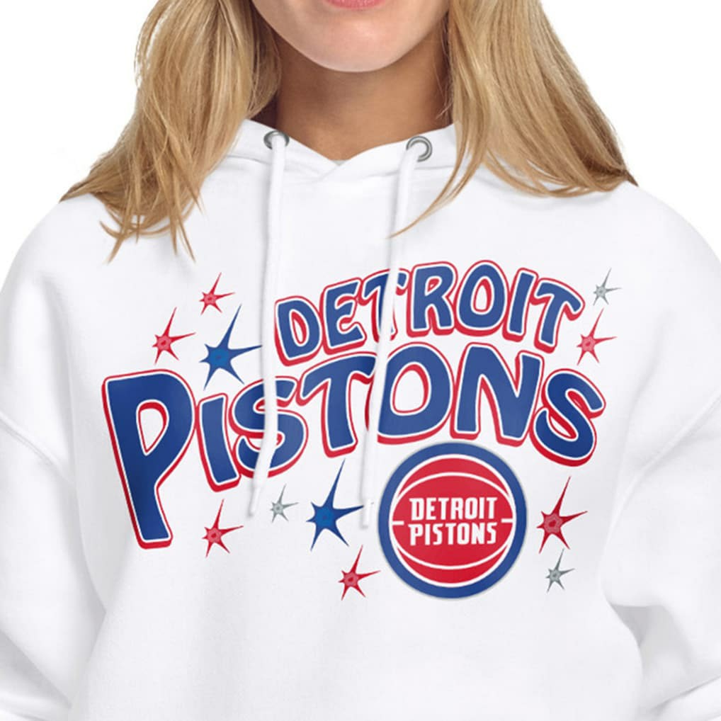 Detroit Pistons Starter Women's Fireworks Fleece Hoodie sale