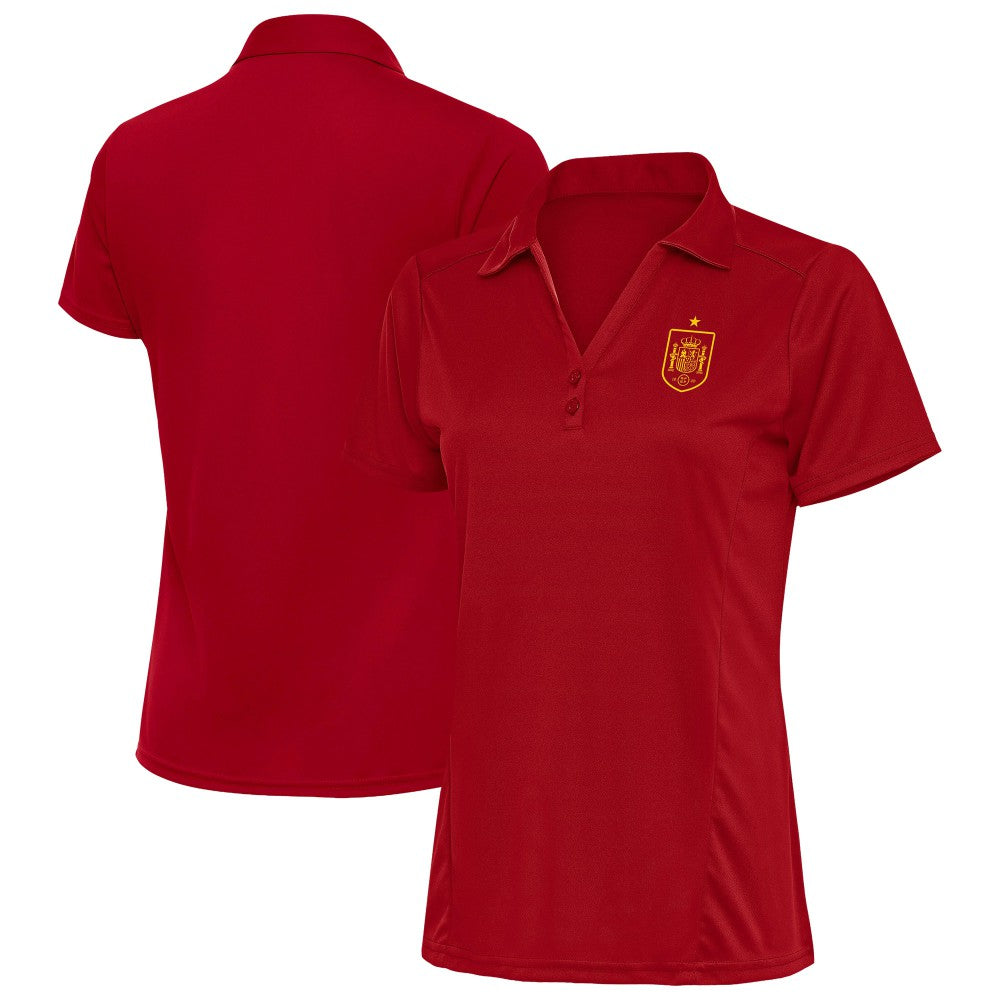 Spain National Team Antigua Women's Statement Y-Neck Polo