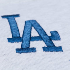 Heather Gray Los Angeles Dodgers Mitchell & Ness Women's Script Cropped Boxy T-Shirt