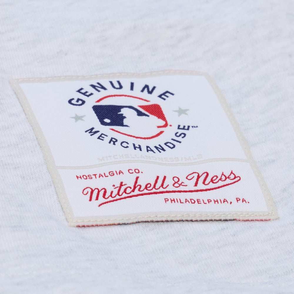 Heather Gray San Diego Padres Mitchell & Ness Women's Script Cropped Boxy T-Shirt
