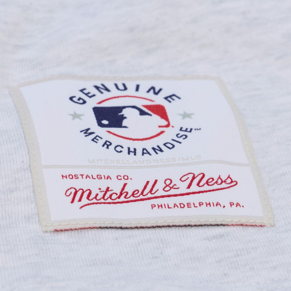 Heather Gray Atlanta Braves Mitchell & Ness Women's Script Cropped Boxy T-Shirt