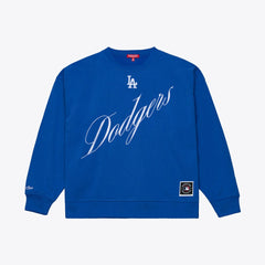 Royal Los Angeles Dodgers Mitchell & Ness Women's Script Sweatshirt