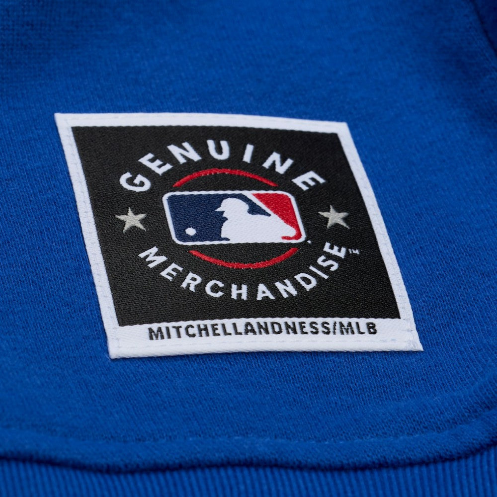 Royal Chicago Cubs Mitchell & Ness Women's Script Sweatshirt