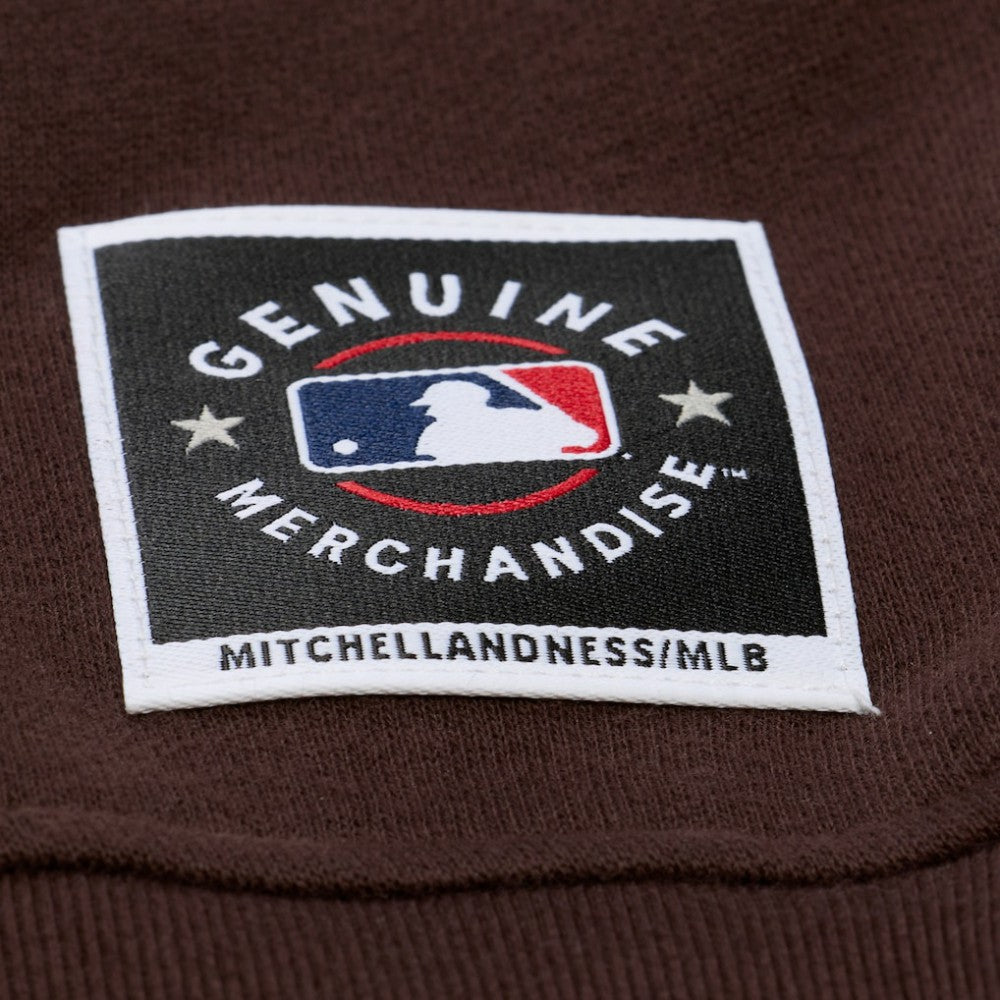 Brown San Diego Padres Mitchell & Ness Women's Script Sweatshirt