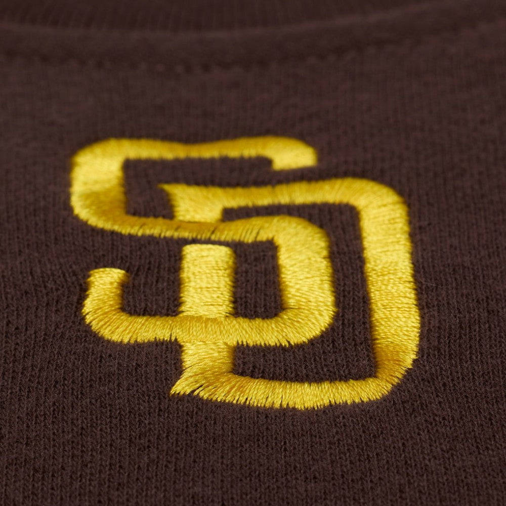 Brown San Diego Padres Mitchell & Ness Women's Script Sweatshirt