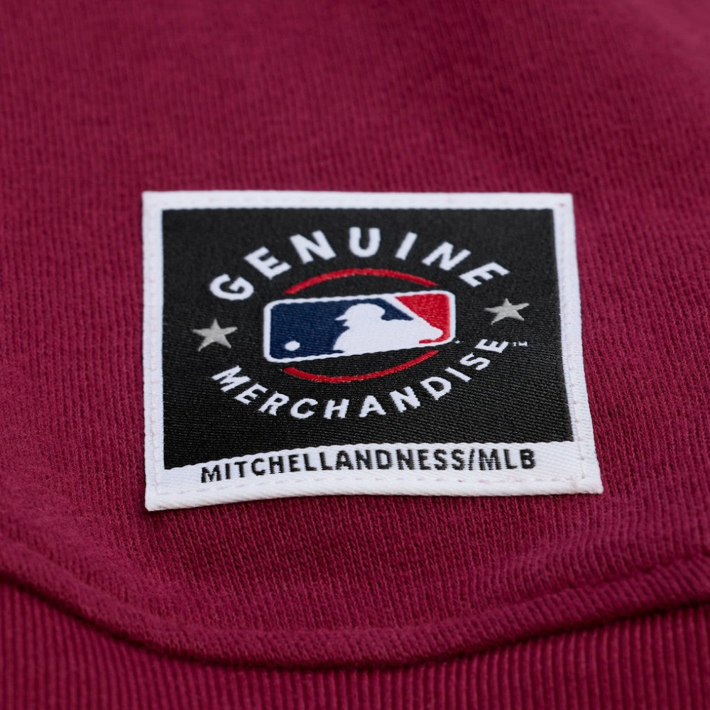 Burgundy Philadelphia Phillies Mitchell & Ness Women's Script Sweatshirt