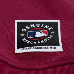 Burgundy Philadelphia Phillies Mitchell & Ness Women's Script Sweatshirt