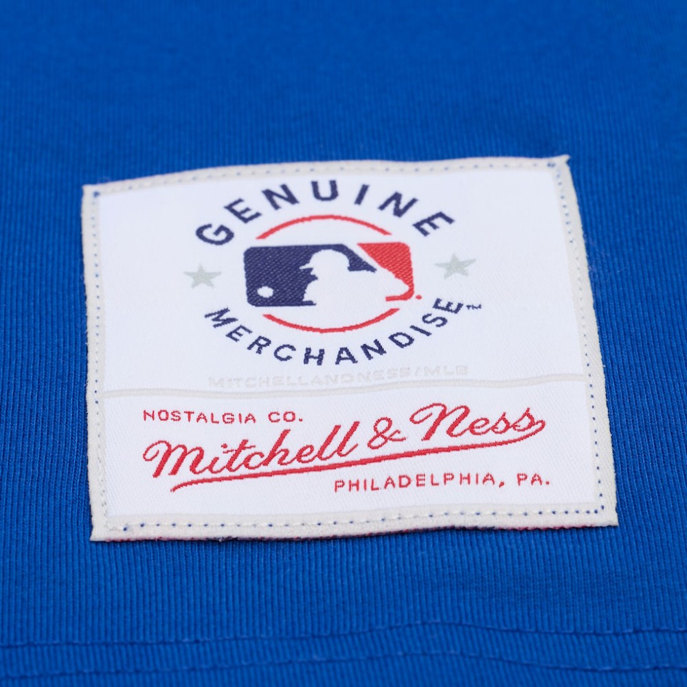 Royal Philadelphia Phillies Mitchell & Ness Women's Pep Rally Cropped Boxy T-Shirt