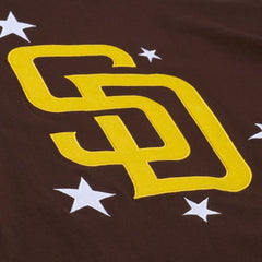 Brown San Diego Padres Mitchell & Ness Women's Pep Rally Cropped Boxy T-Shirt