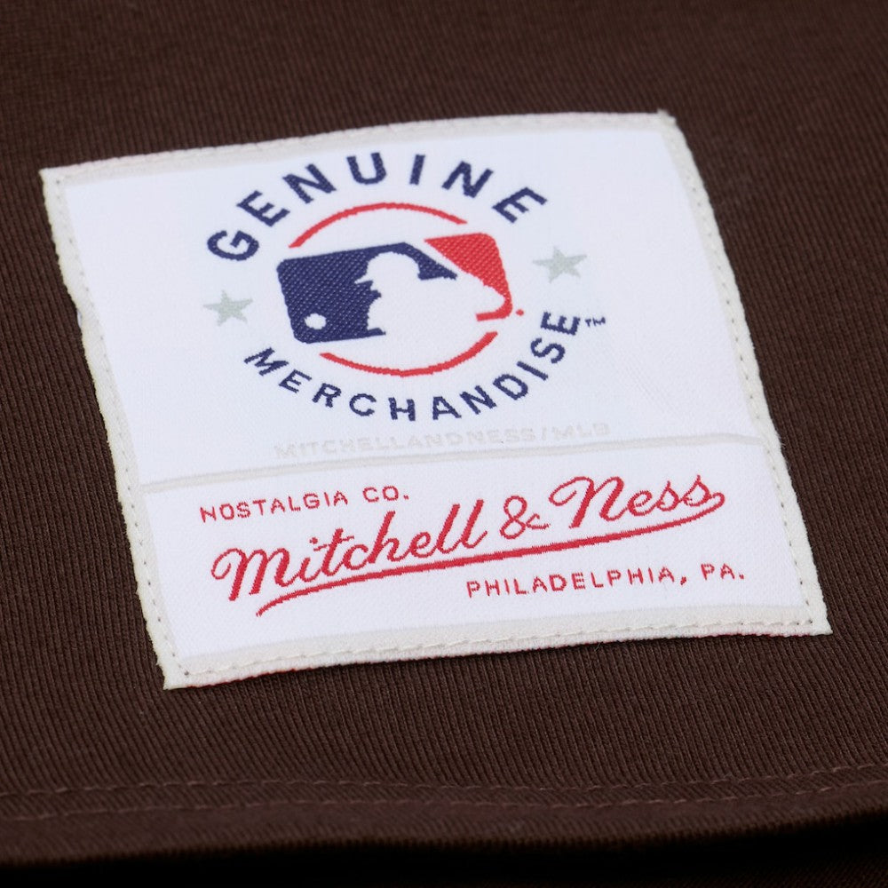 Brown San Diego Padres Mitchell & Ness Women's Pep Rally Cropped Boxy T-Shirt