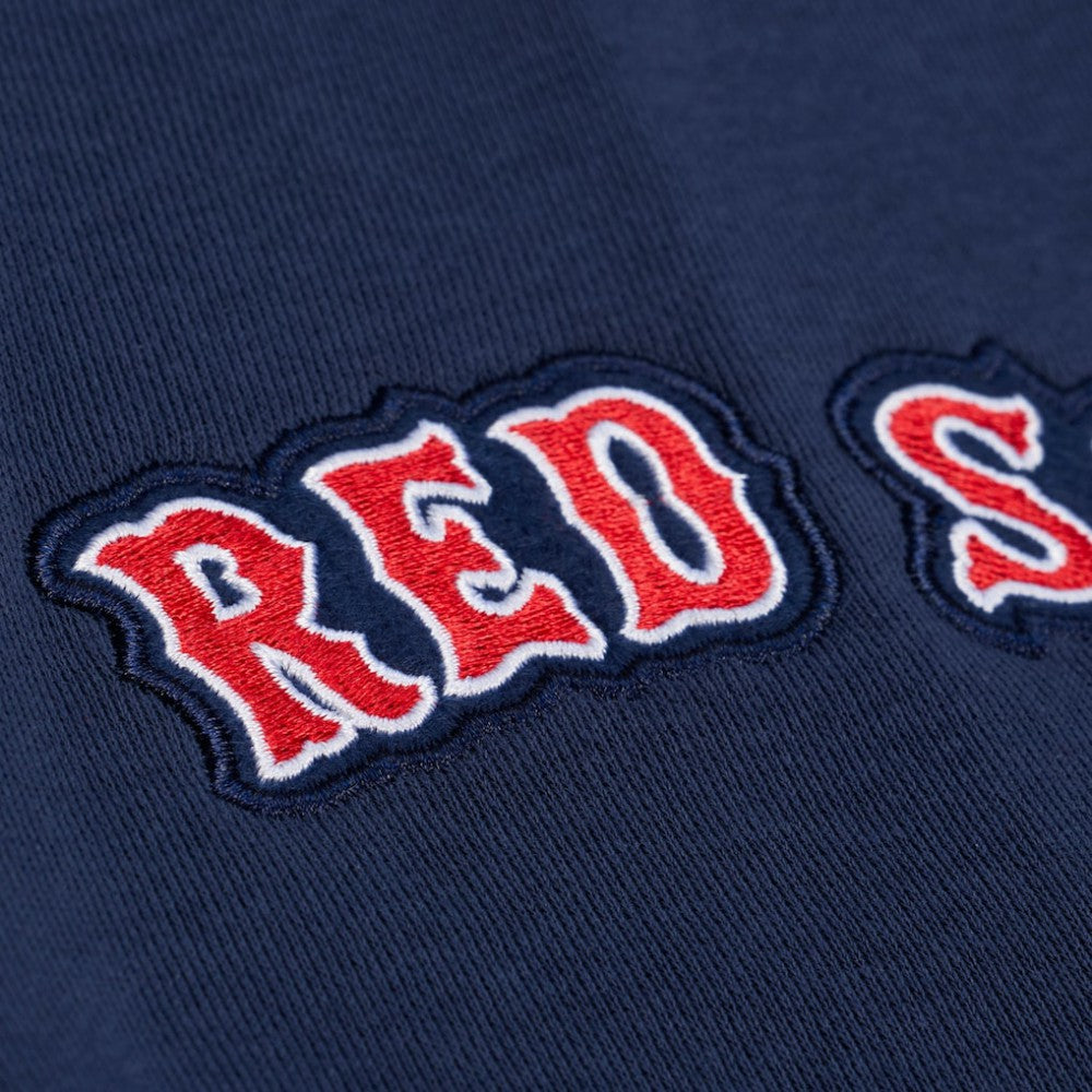 Navy Boston Red Sox Mitchell & Ness Women's Pep Rally Sweatshirt