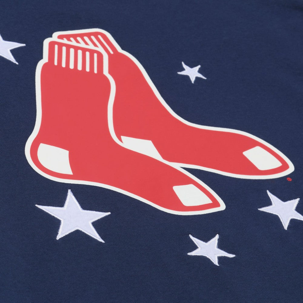 Navy Boston Red Sox Mitchell & Ness Women's Pep Rally Sweatshirt