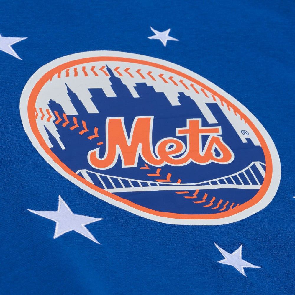 Royal New York Mets Mitchell & Ness Women's Pep Rally Sweatshirt