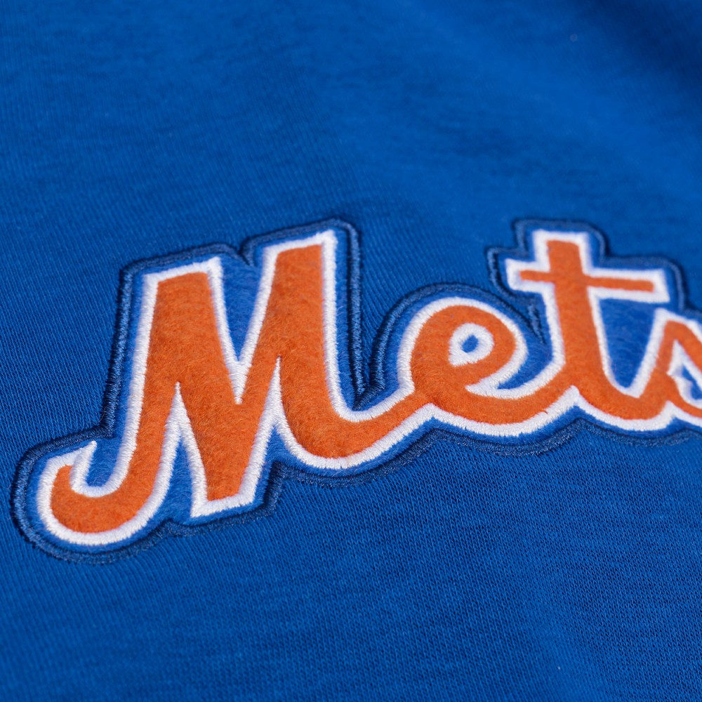 Royal New York Mets Mitchell & Ness Women's Pep Rally Sweatshirt