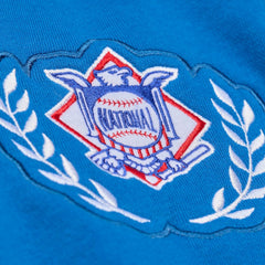Royal Chicago Cubs Mitchell & Ness Women's Pep Rally Sweatshirt