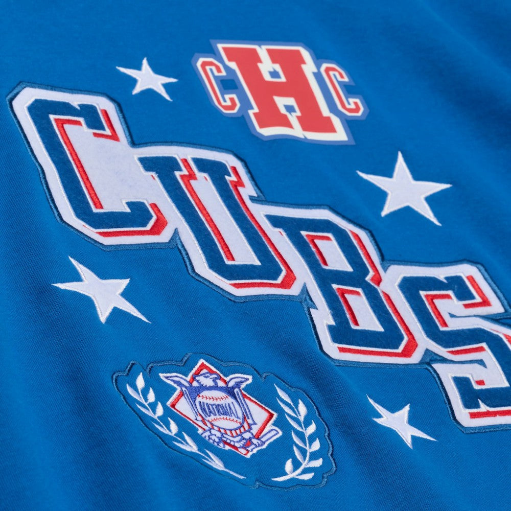 Royal Chicago Cubs Mitchell & Ness Women's Pep Rally Sweatshirt