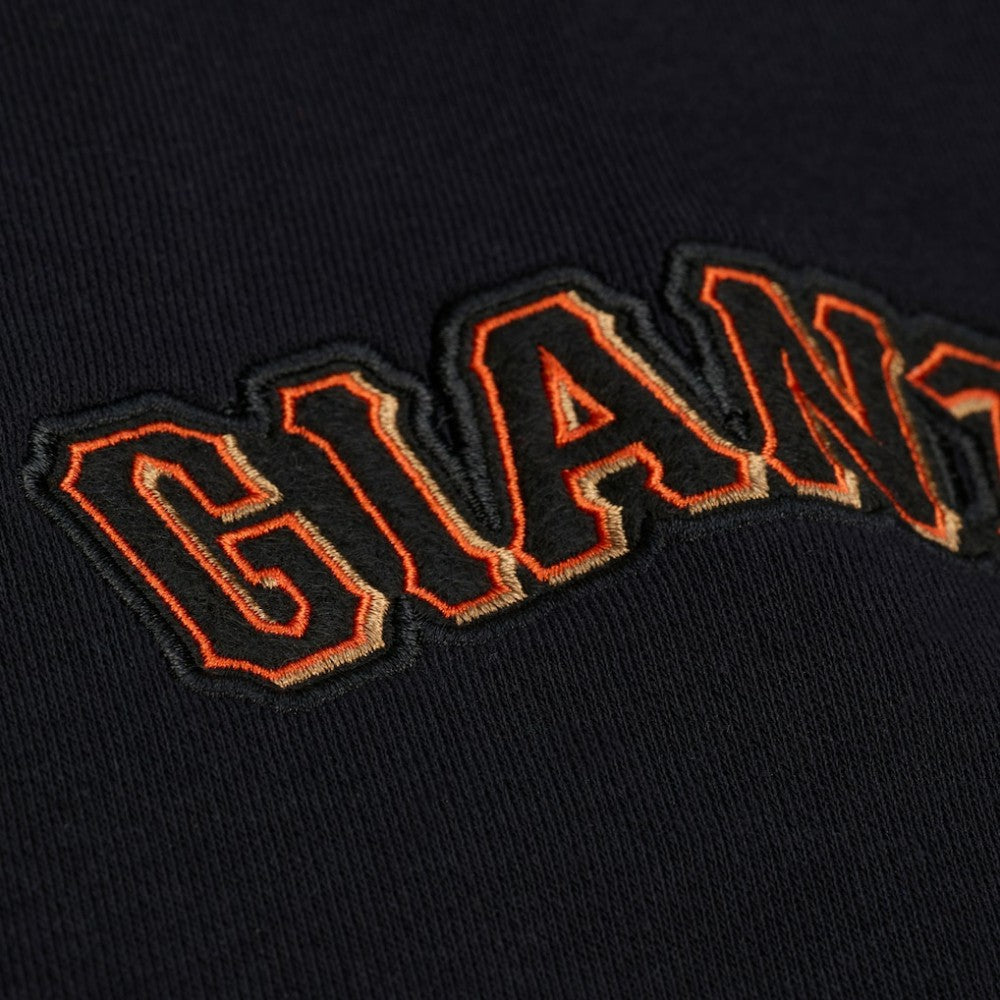 Black San Francisco Giants Mitchell & Ness Women's Pep Rally Sweatshirt