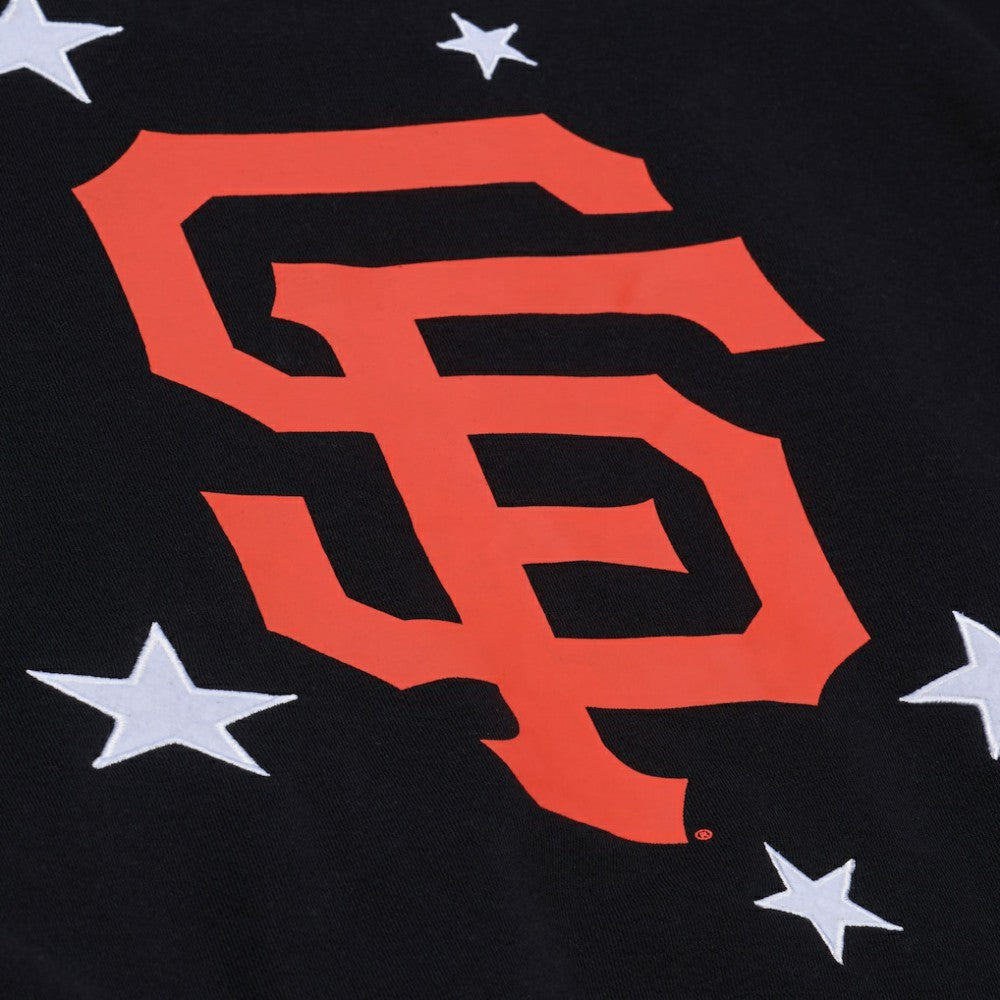 Black San Francisco Giants Mitchell & Ness Women's Pep Rally Sweatshirt