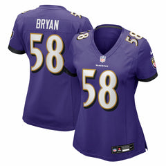 Taven Bryan  Women's Team Game Jersey - Baltimore Ravens Jerseys