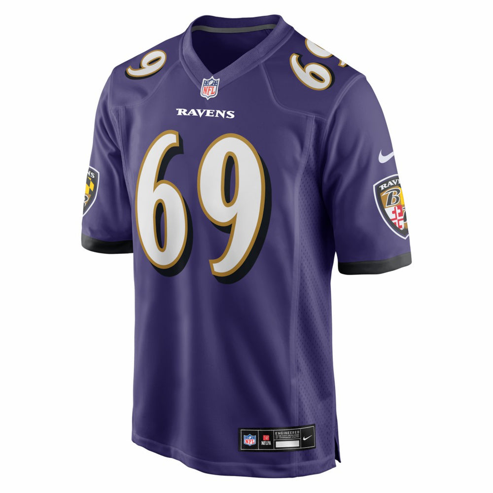 Josh Tupou  Team Game Jersey - Baltimore Ravens Jerseys