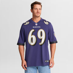 Josh Tupou  Team Game Jersey - Baltimore Ravens Jerseys