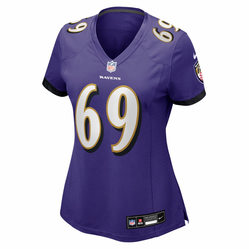 Josh Tupou  Women's Team Game Jersey - Baltimore Ravens Jerseys