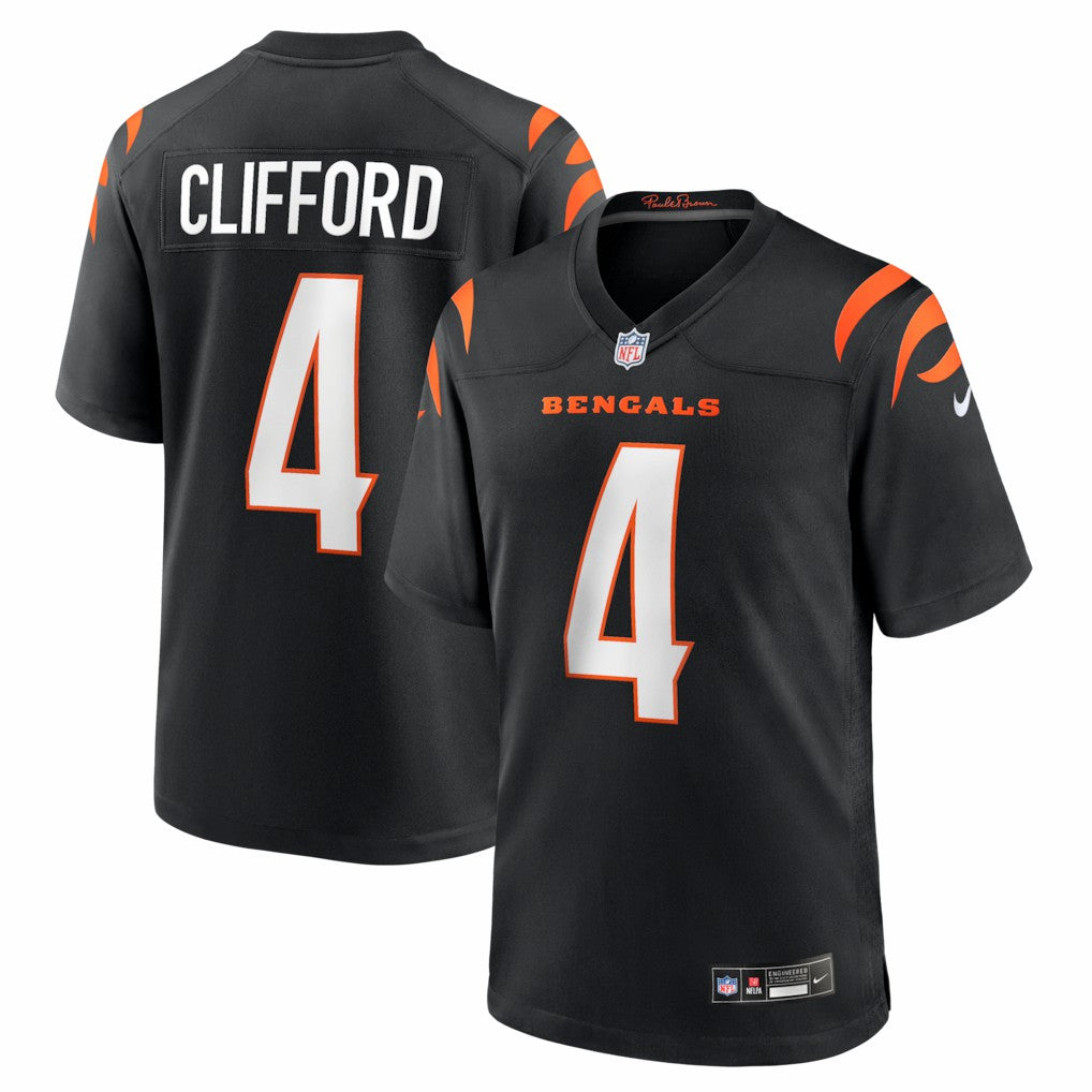 Sean Clifford  Team Game Jersey - Cincinnati Bengals Jerseys