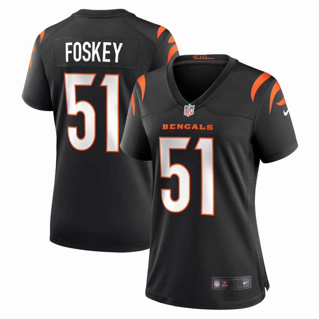 Isaiah Foskey  Women's Team Game Jersey - Cincinnati Bengals Jerseys