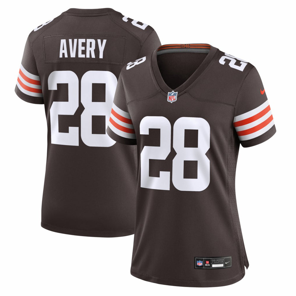 Tre Avery  Women's Team Game Jersey - Cleveland Browns Jerseys