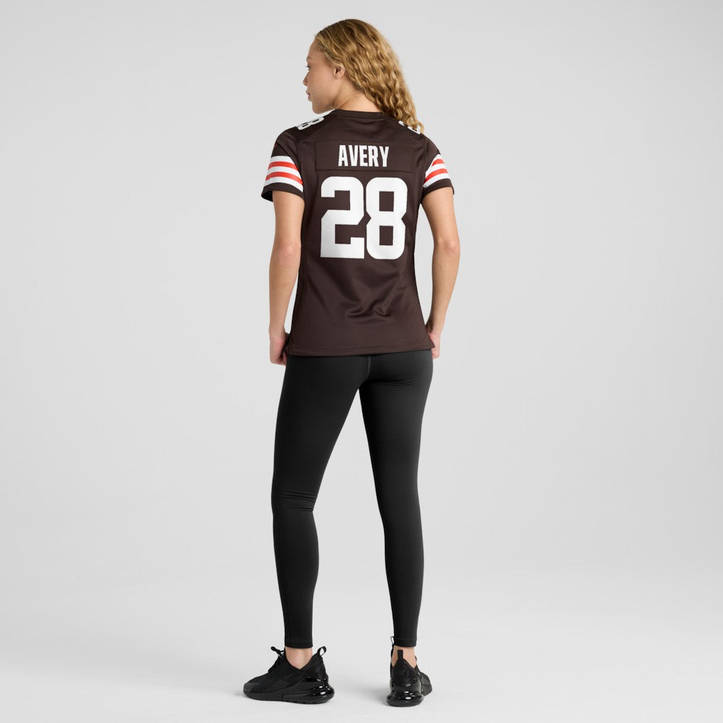 Tre Avery  Women's Team Game Jersey - Cleveland Browns Jerseys