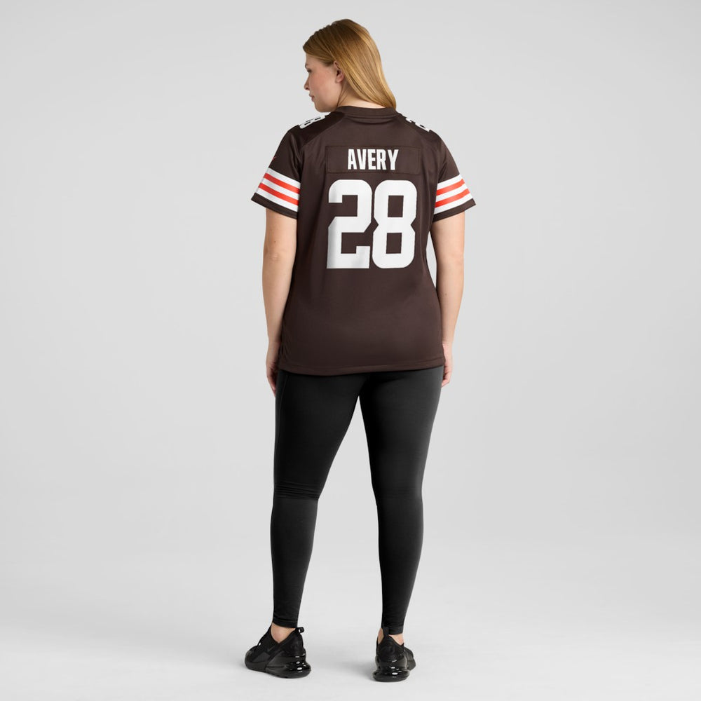 Tre Avery  Women's Team Game Jersey - Cleveland Browns Jerseys