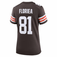 Luke Floriea  Women's Team Game Jersey - Cleveland Browns Jerseys