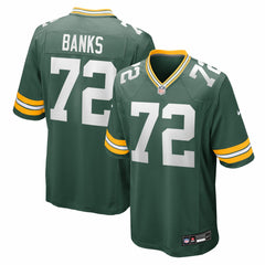 Brant Banks  Team Game Jersey - Green Bay Packers Jerseys