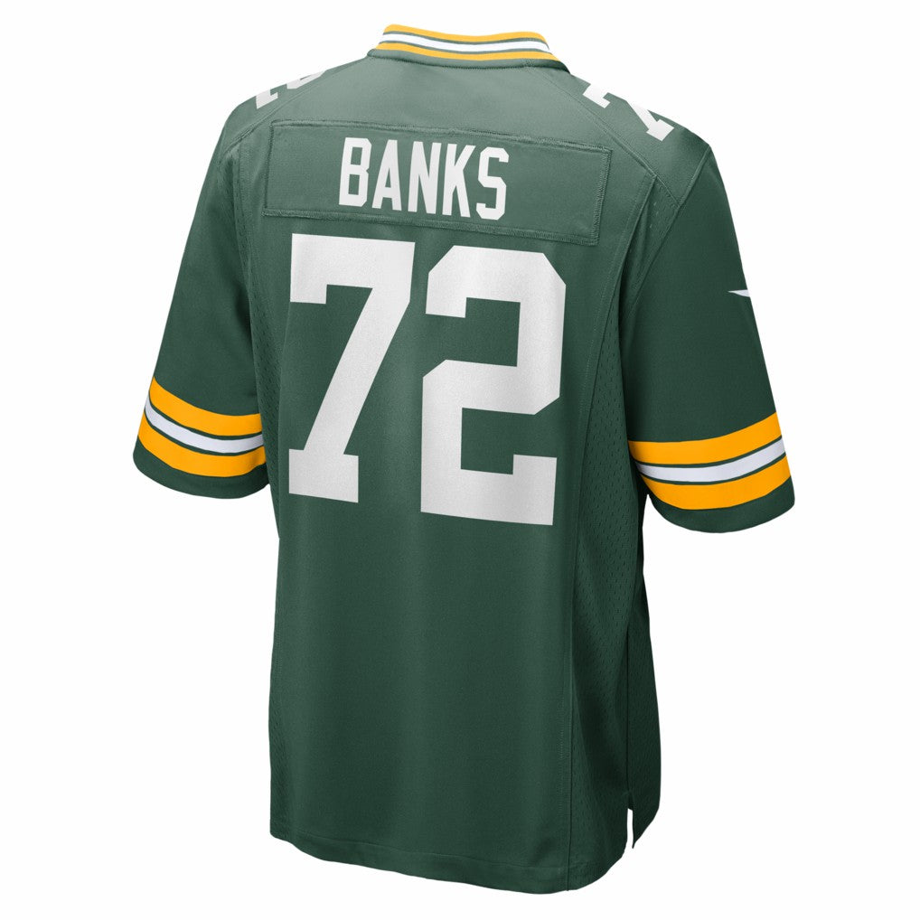 Brant Banks  Team Game Jersey - Green Bay Packers Jerseys