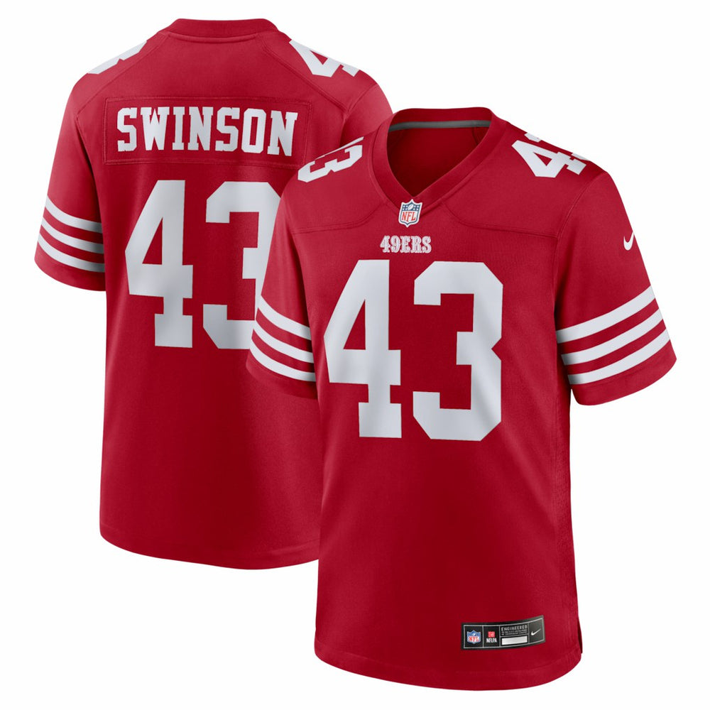 Messiah Swinson  Team Game Jersey - San Francisco 49ers Jerseys