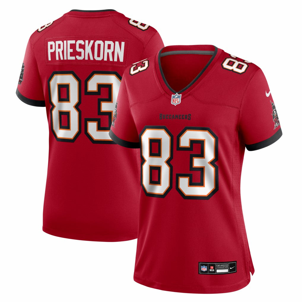 Caden Prieskorn  Women's Team Game Jersey - Tampa Bay Buccaneers Jerseys