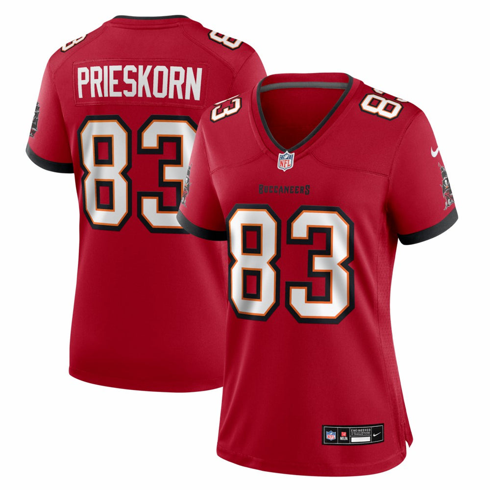 Caden Prieskorn  Women's Team Game Jersey - Tampa Bay Buccaneers Jerseys