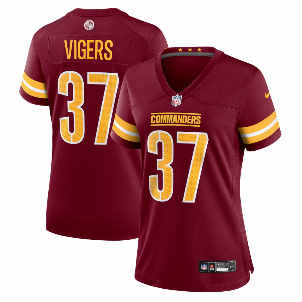 Car'lin Vigers  Women's Team Game Jersey - Washington Commanders Jerseys