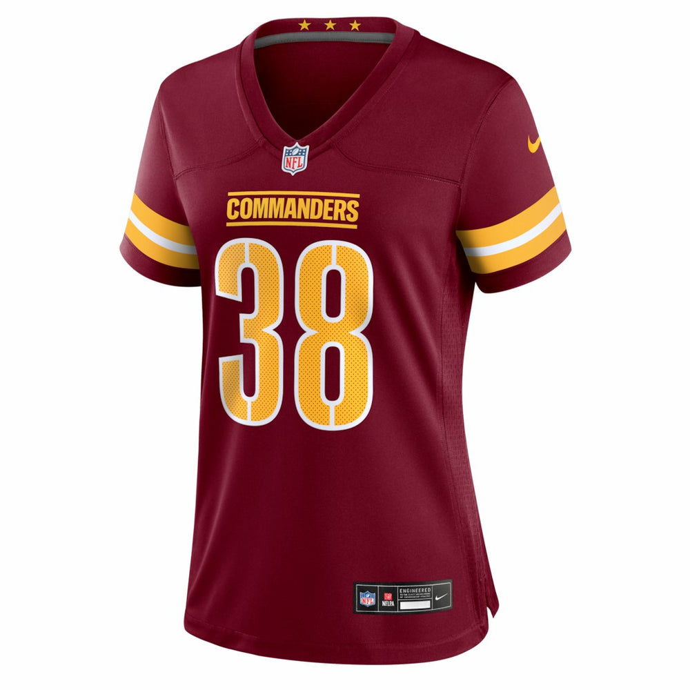 Chase Edmonds  Women's Team Game Jersey - Washington Commanders Jerseys