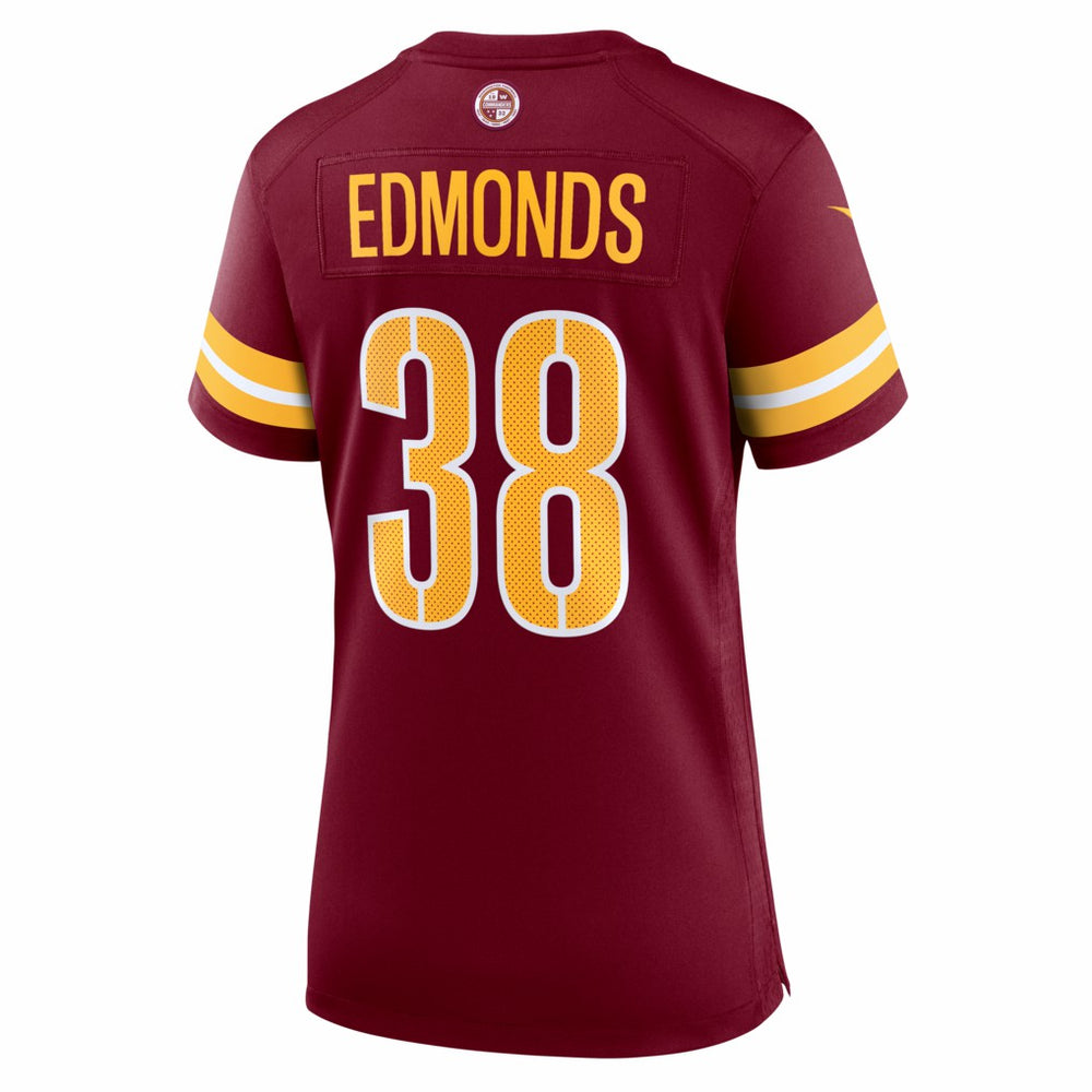 Chase Edmonds  Women's Team Game Jersey - Washington Commanders Jerseys