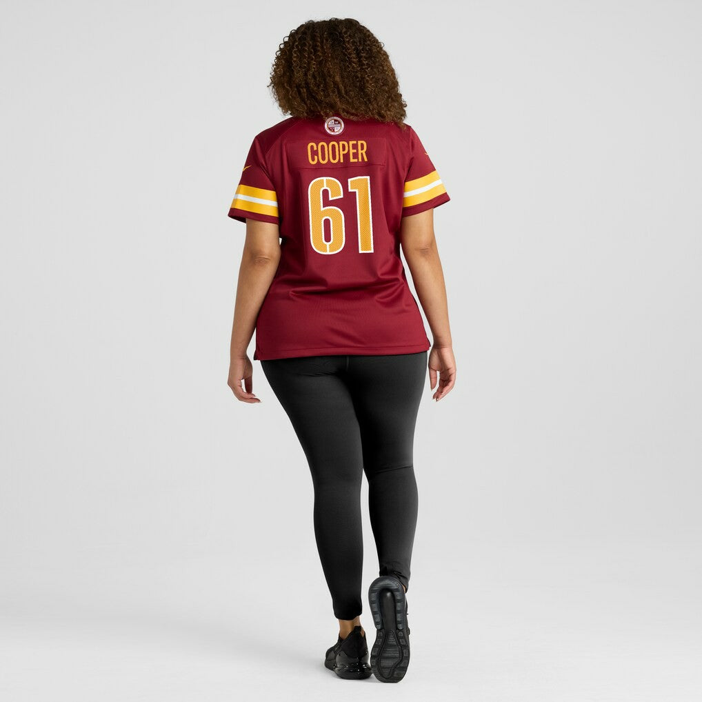 Tyler Cooper  Women's Team Game Jersey - Washington Commanders Jerseys