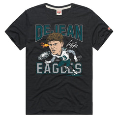 Cooper DeJean  Homage Unisex Caricature Player Graphic Tri-Blend T-Shirt - Philadelphia Eagles T-shirts