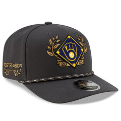 Charcoal Milwaukee Brewers New Era 2025 National League Division Series Champions 9SEVENTY Adjustable Hat