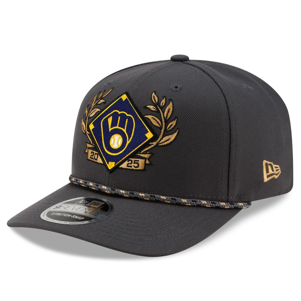 Charcoal Milwaukee Brewers New Era 2025 National League Division Series Champions 9SEVENTY Adjustable Hat