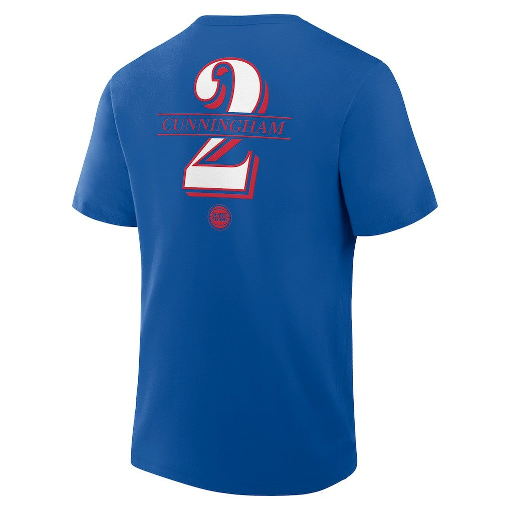 Fanatics Cade Cunningham Detroit Pistons In The Paint Name & Number T-Shirt sale