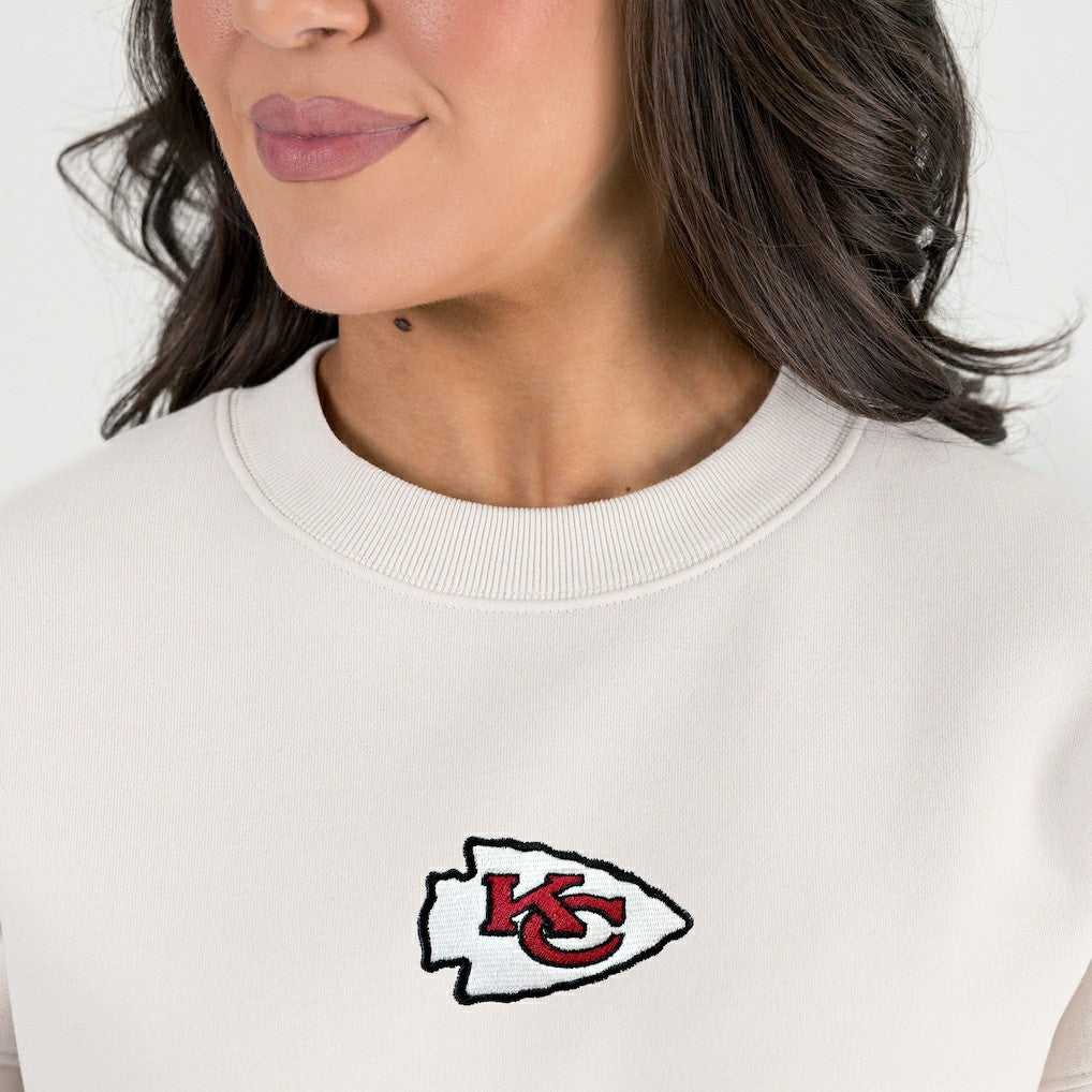 Gameday Couture Women's Power Move Stadium Premium Drop Shoulder Sweatshirt - Kansas City Chiefs Sweatshirts