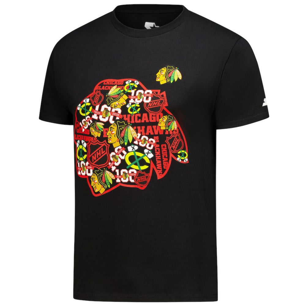 NHL Chicago Blackhawks Starter Logo Collage T-Shirt