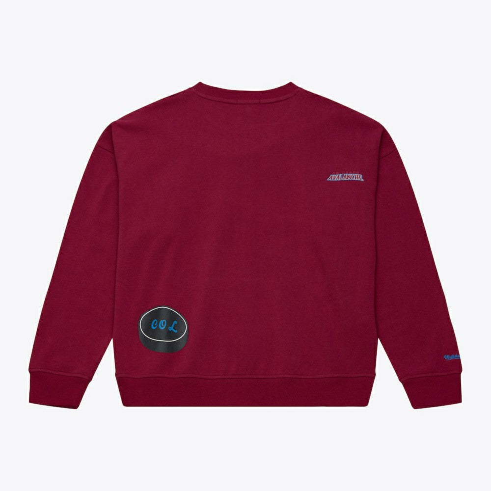 NHL Colorado Avalanche Mitchell & Ness Women's Crewneck Sweatshirt