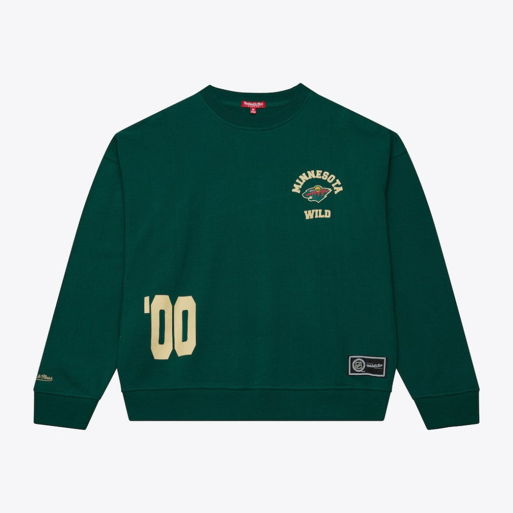 NHL Minnesota Wild Mitchell & Ness Women's Crewneck Sweatshirt