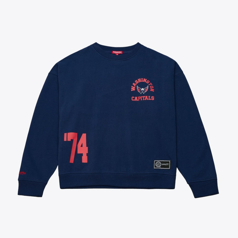 NHL Washington Capitals Mitchell & Ness Women's Crewneck Sweatshirt